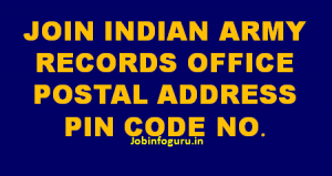 List of Record Office & Postal Address Indian Army Records ...